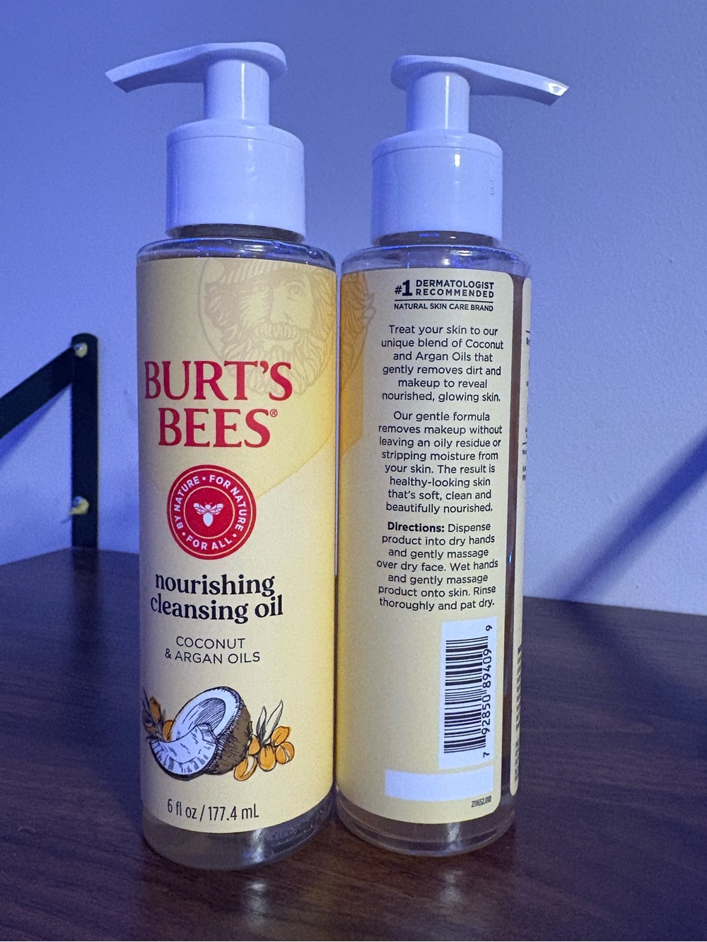 Burtโs Bees Nourishing Cleansing Oil Coconut & Argan Oils 6 oz Lot of 2